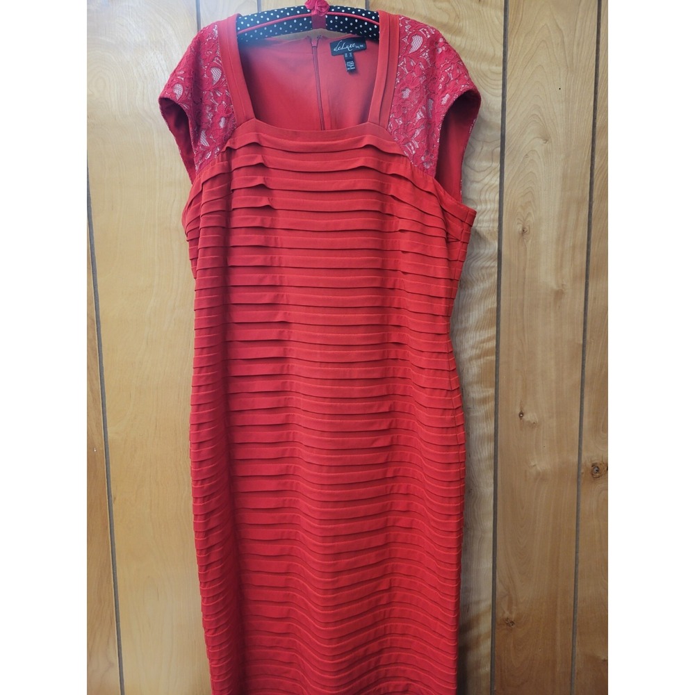 De Luxe By Its Dress Womens Size‎ 16 Red Flapper Party